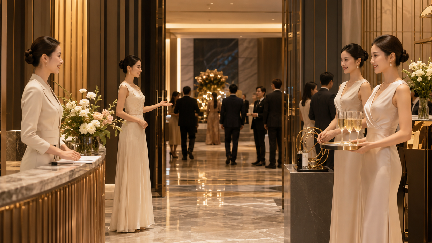 酒店开业、品鉴会、年度庆典模特配置：高端礼仪与品牌大使方向