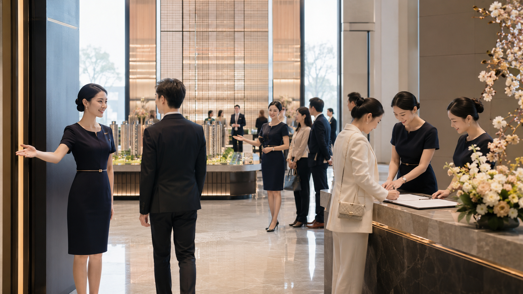 房地产开盘礼仪团队配置指南：迎宾、签到、引导与VIP接待人数