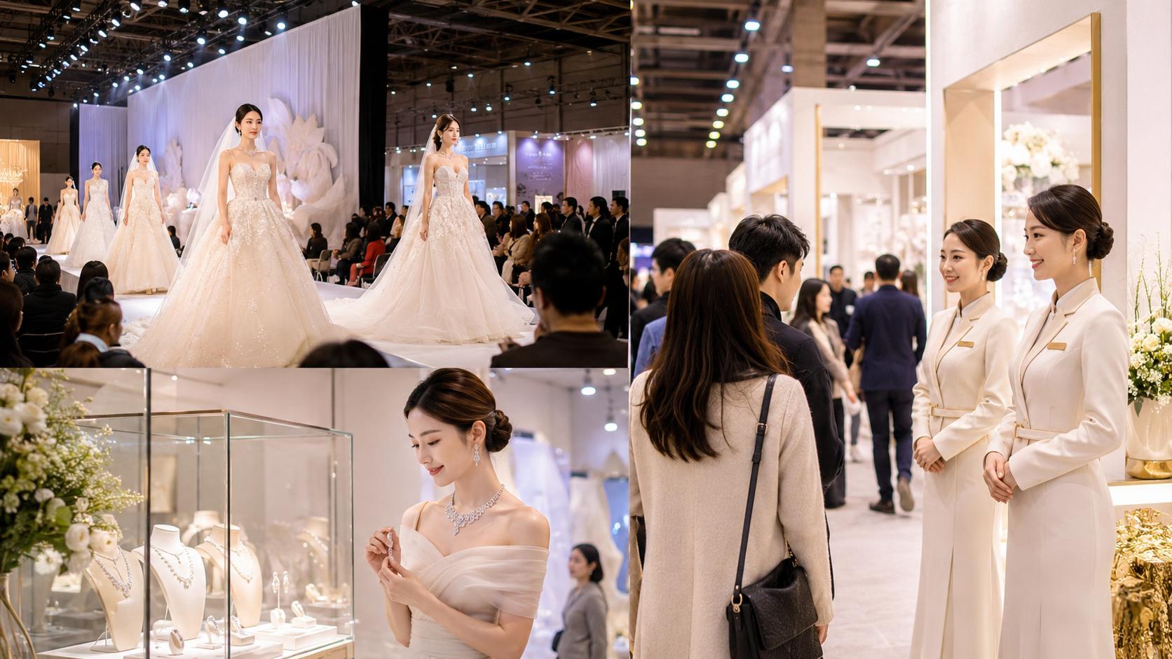 婚博会模特配置方案：婚纱秀、珠宝展示、迎宾接待的人员分布