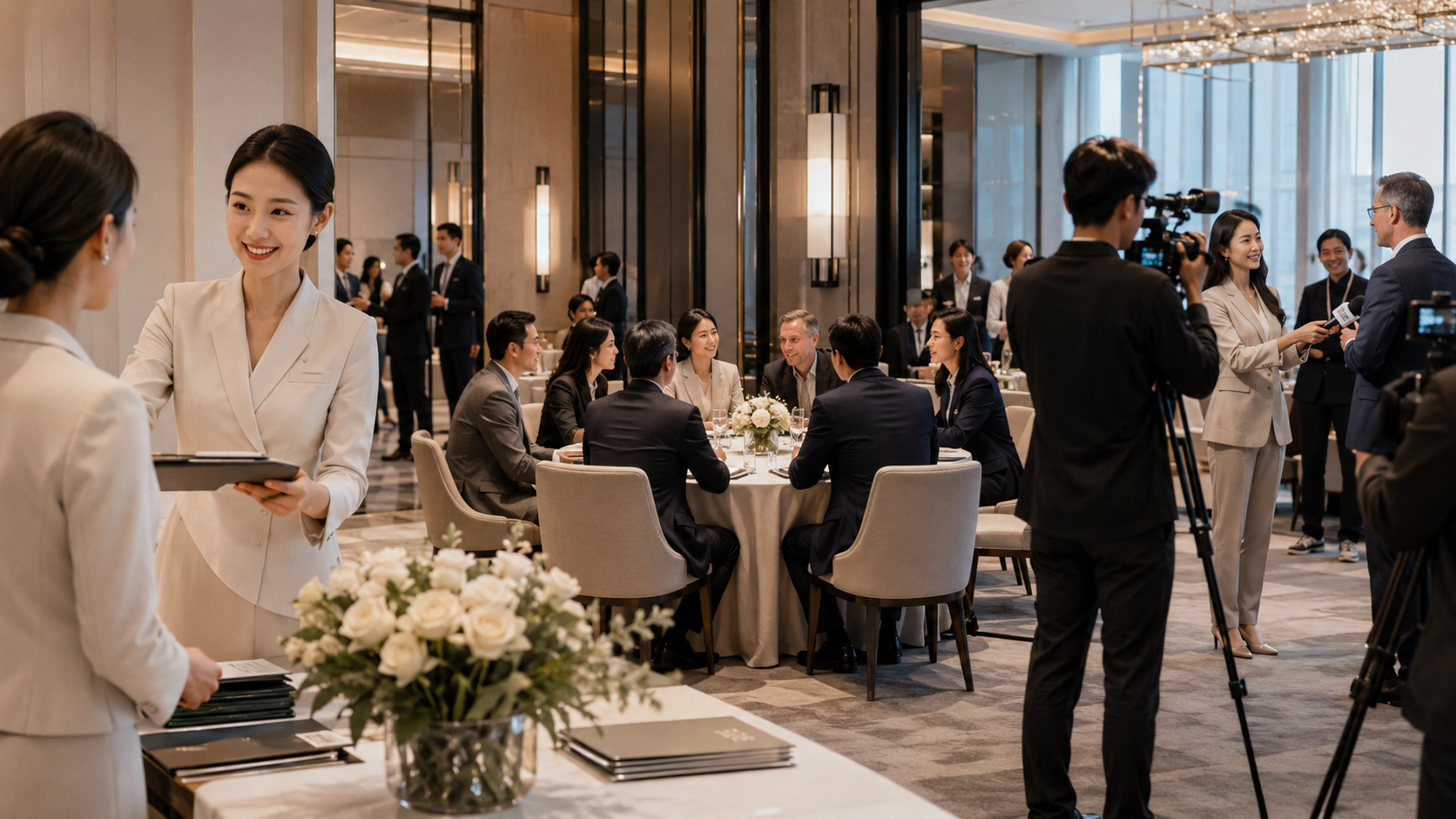 3.15后品牌信任活动模特配置：座谈、答谢、媒体见面会三个场景