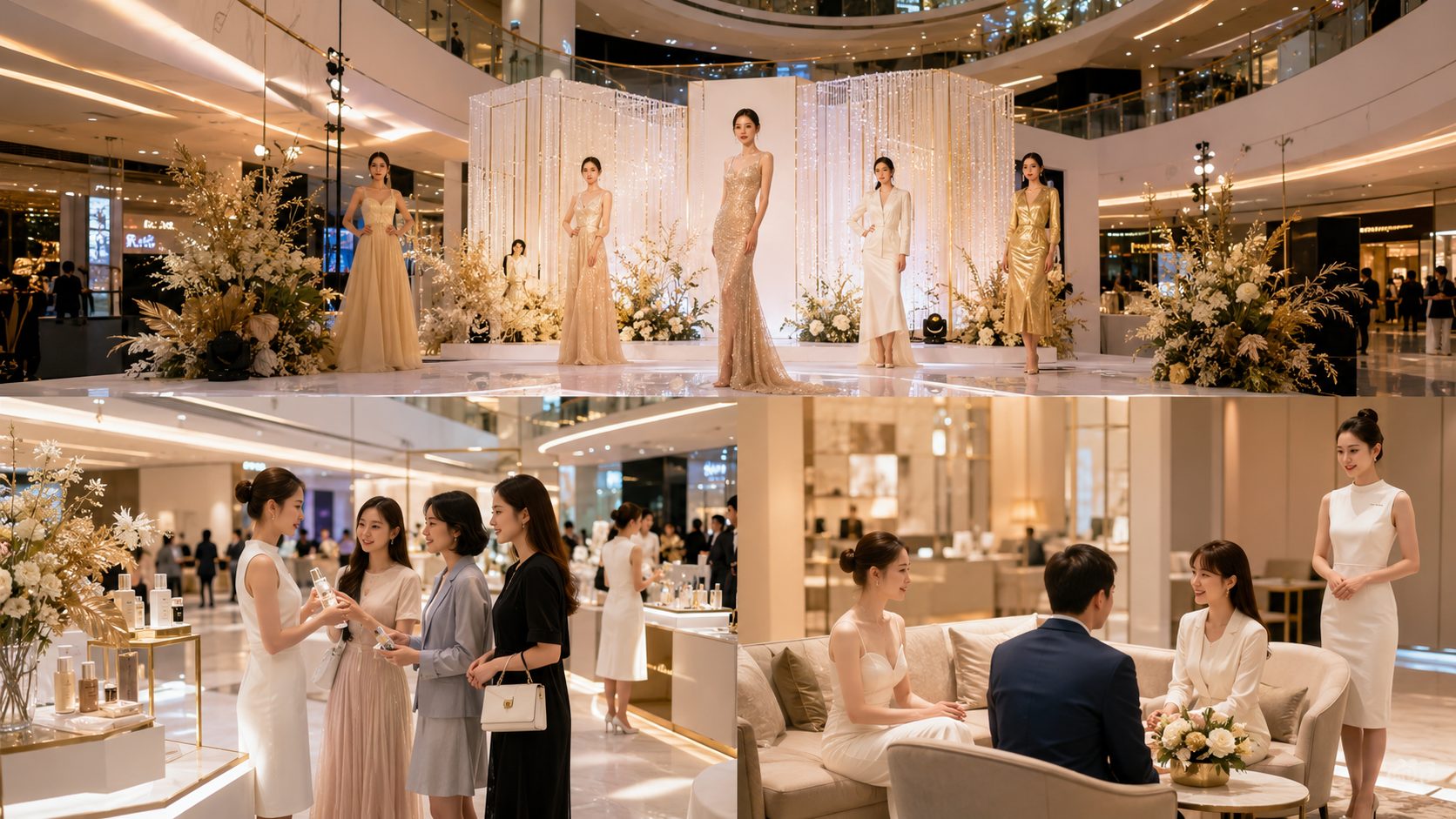 商场周年庆模特配置:开场表演、品牌互动、VIP沙龙的人员分配