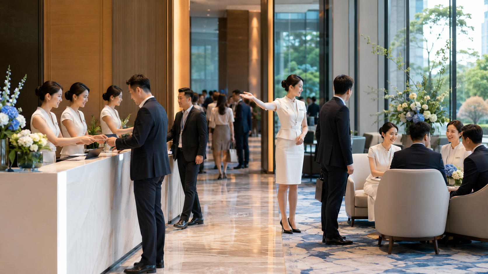 暑期招商加盟会模特配置：签到、引导、座谈接待的常见人数