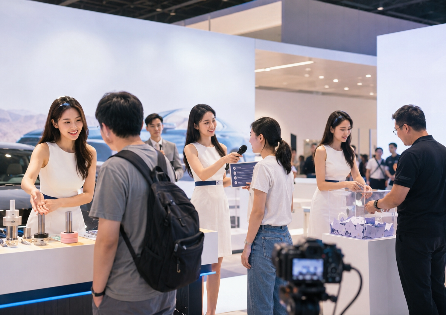 互动模特做什么:游戏互动、品牌答题、抽奖嘉宾的边界